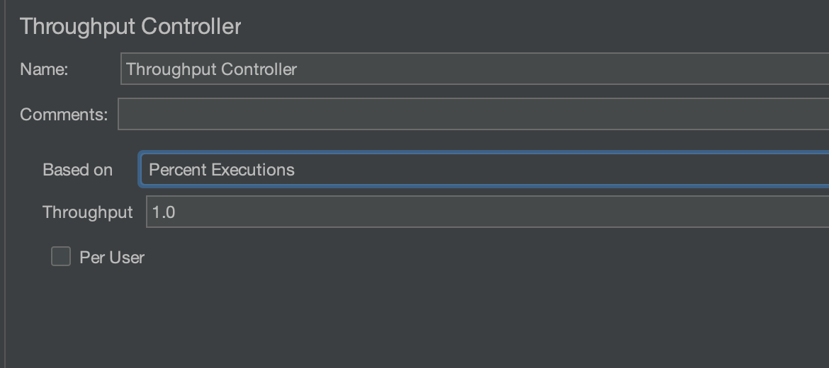 Throughput controller configurations